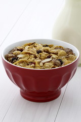 Delicious and healthy muesli or granola