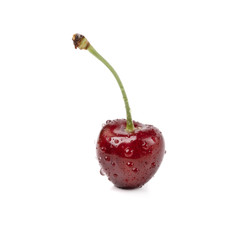 isolated closeup cherry