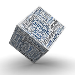 Farbstoffe - W&uuml;rfel / Cube