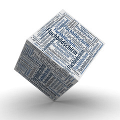 FLACHBILDSCHIRM - Würfel / Cube