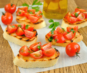 Bruschetta with Cherry Tomatoes