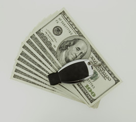 dollar bill car key