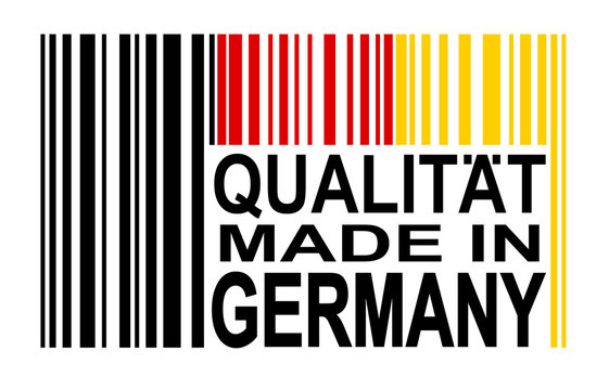 Strichcode - QUALIT&Auml;T MADE IN GERMANY