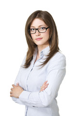 Attractive Young Executive With Glasses