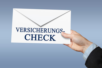 Versicherungscheck, Kuvert
