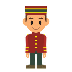 ホテルマン イラスト