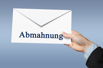 Abmahnung, Brief