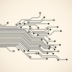 Abstract circuit background