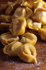 Homemade tortellini