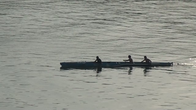 Old canoe in Panama