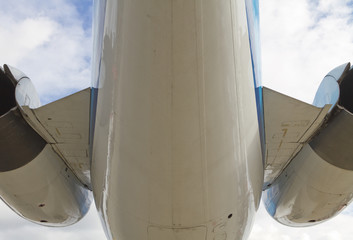 Bottom of an aeroplane