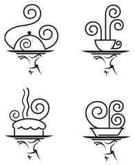 restaurants icon set