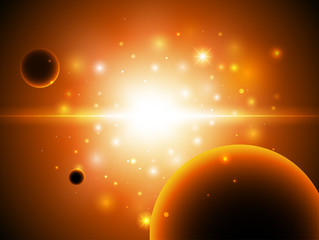 Space background with stars. - 42129166