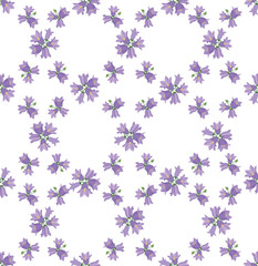 Print, бесшовный фон из колокольчиков, полевые цветы