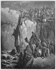 Slaughter of the Baal prophets - obrazy, fototapety, plakaty