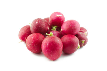 Radish on white
