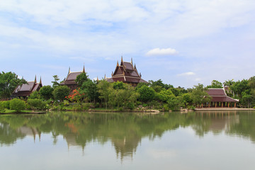 Naklejka premium Thai House in the past