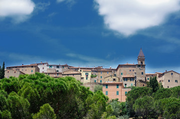 Fototapeta na wymiar Widok Seggiano, Grosseto, Toskania, Włochy
