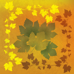 abstract grunge orange background