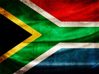 Grunge flag series - South Africa