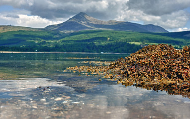 typical scenery of the Isle of Arran in Scotland