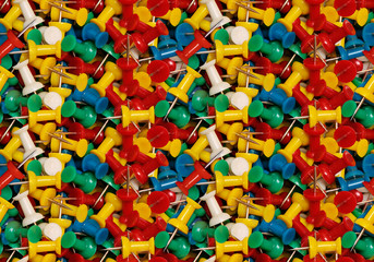 seamless background texture of colour pins