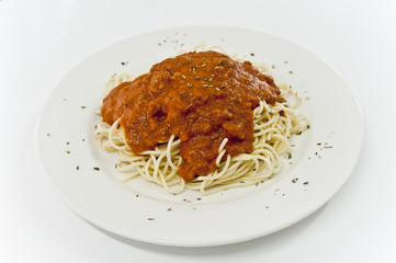 espaguetis a la boloñesa