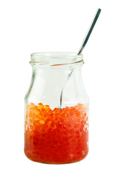 red caviar jar