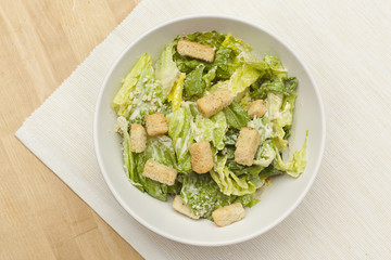 Fresh green Caeser Salad