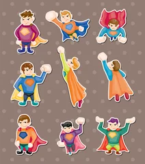 Zelfklevend Fotobehang superman stickers © notkoo2008