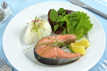 Salmon dinner