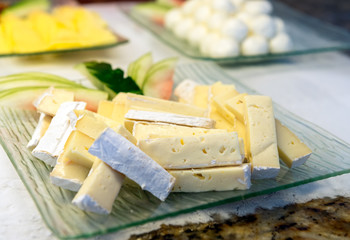 Brie cheeese plater
