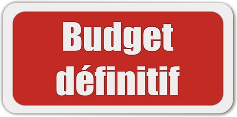 bouton budget définitif - obrazy, fototapety, plakaty