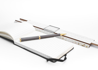 Vintage Desk isolated on white background