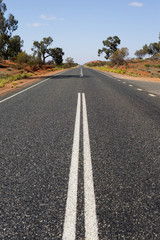 lonely asphalt road