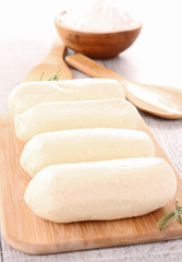 raw quenelle and ingredient