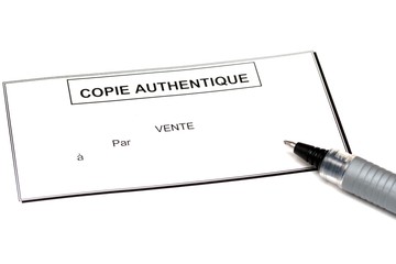 copie authentique