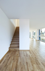 beautiful new building interior, staircase