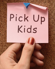 Pick Up Kids Message To Collect Children