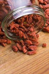Red dried goji berries