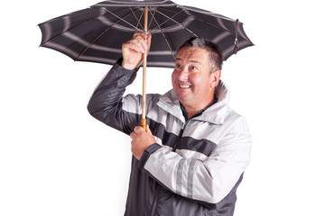 Man with Umbrella