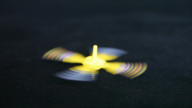 plastic peg top isolated on black