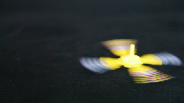 plastic peg top isolated on black