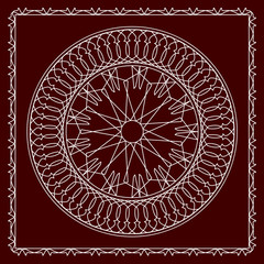 Folk Motif Design wall painting