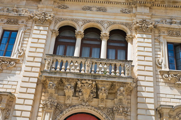 Seminary palace. Lecce. Puglia. Italy.