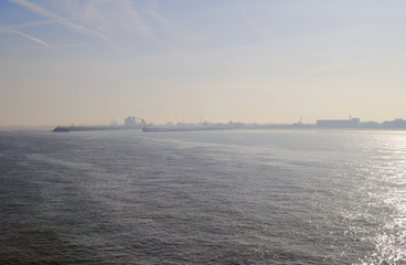 Calais coastline in early morning. France