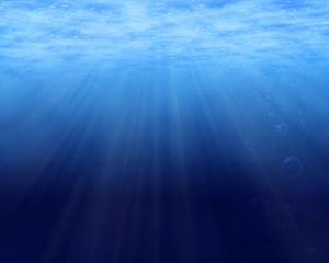 Underwater background with copy space