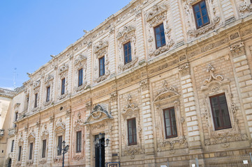 Fototapeta na wymiar Celestines' palace. Lecce. Puglia. Italy.