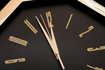 golden wall clock