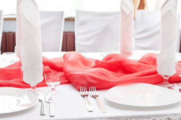 Wedding table setting